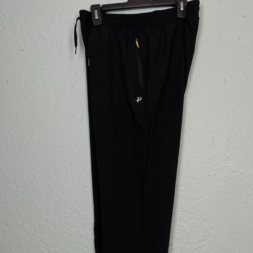 NWT Pudolla Men's Lightweight Hiking Pants Black Size L 33x29 Zipper Pockets 172